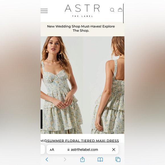 ASTR the label midsummer floral dress - Picture 3 of 3